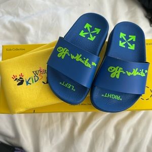 Toddlers off white slides